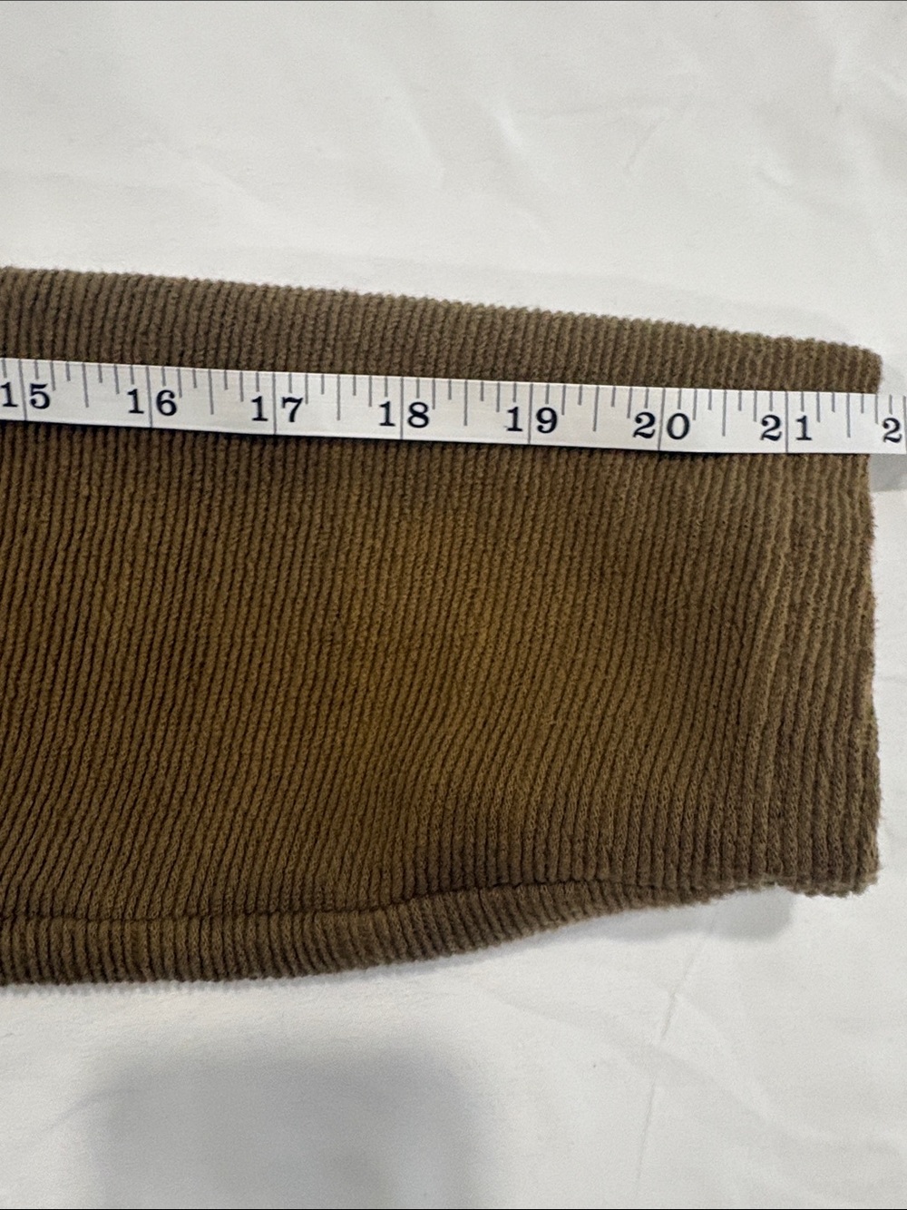 MADWELL TEXTURE & THREAD OLIVE BROWN V - NECK TIE FRONT 100% COTTON SiZE M - Picture 8 of 9